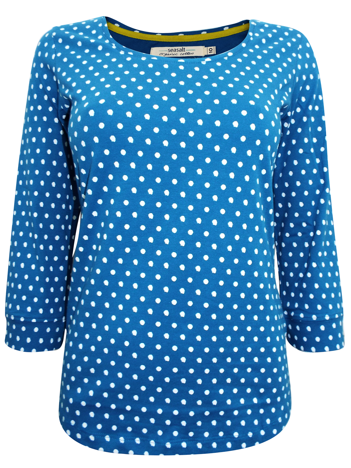 New Seasalt Cousin Jinny Organic Cotton Blue Printed t Shirt Top Uk Size 8-16