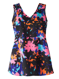 LabelBe PINK Printed V-Neck Woven Vest - Plus Size 12 to 24 LabelBe PINK Printed V-Neck Woven Vest - Plus Size 12 to 24
