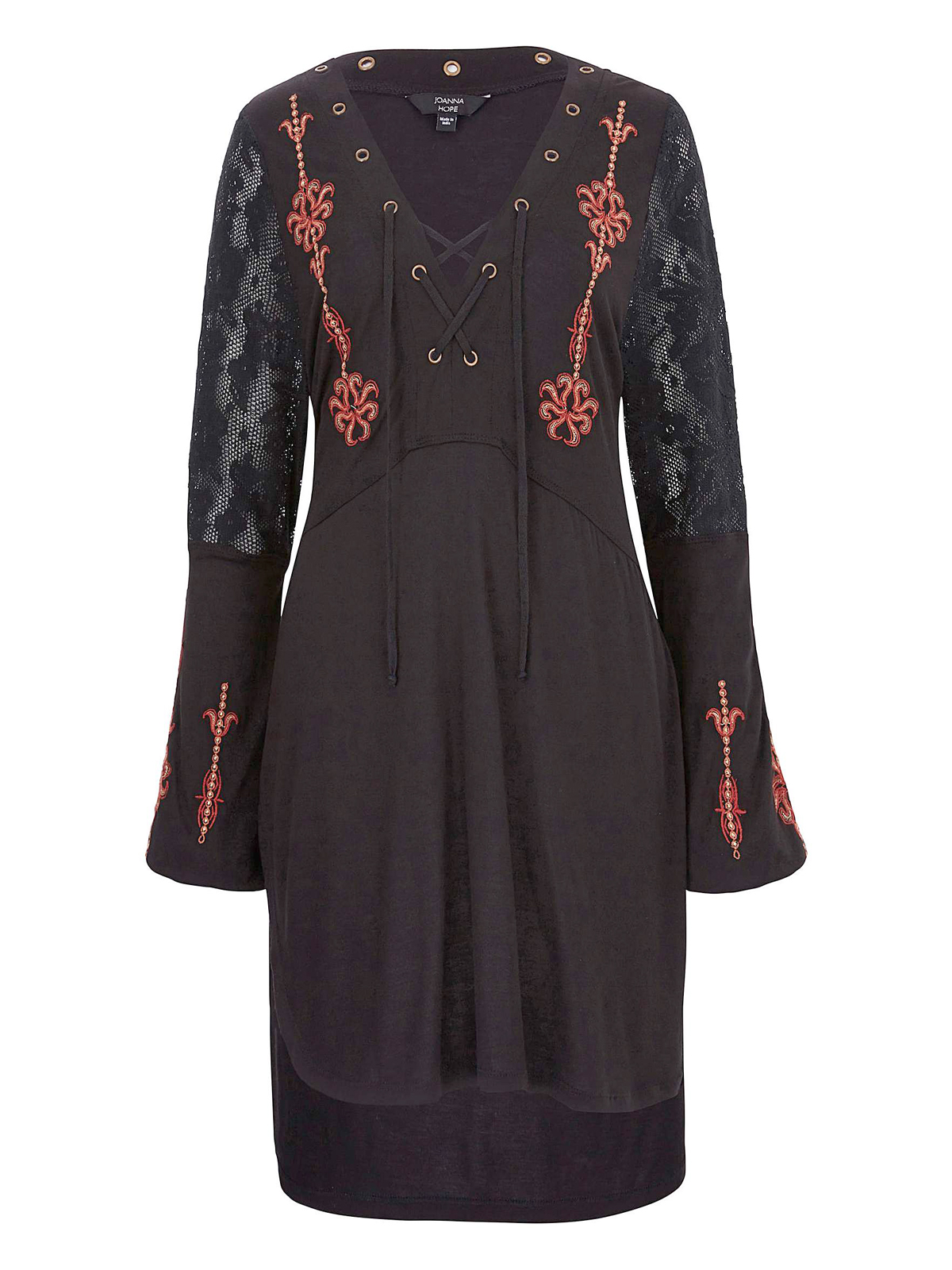 joanna hope black lace dress