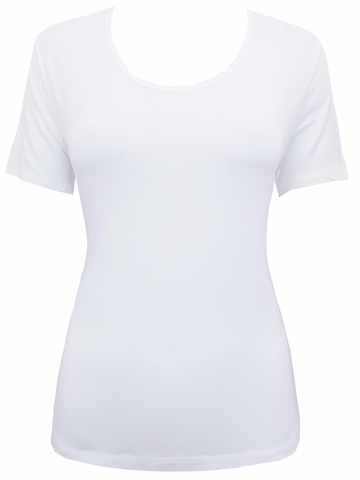 WHITE Short Sleeve Jersey Top - Size XSmall to XLarge