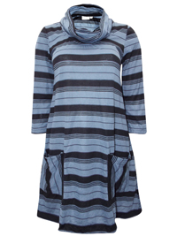 Adini BLUE Zinc Sasha Stripe Onyx Tunic - Size 10 to 14 Adini BLUE Zinc Sasha Stripe Onyx Tunic - Size 10 to 14