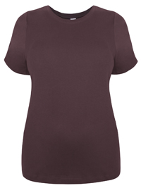N3w Look Curve BROWN Pure Cotton T-Shirt - Plus Size 16 to 24 N3w Look Curve BROWN Pure Cotton T-Shirt - Plus Size 16 to 24