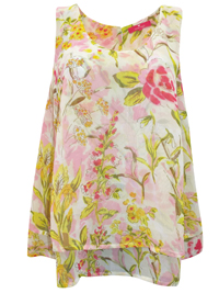 Together YELLOW Layered Print Swing Chiffon Top -Size 10 to 26 Together YELLOW Layered Print Swing Chiffon Top -Size 10 to 26