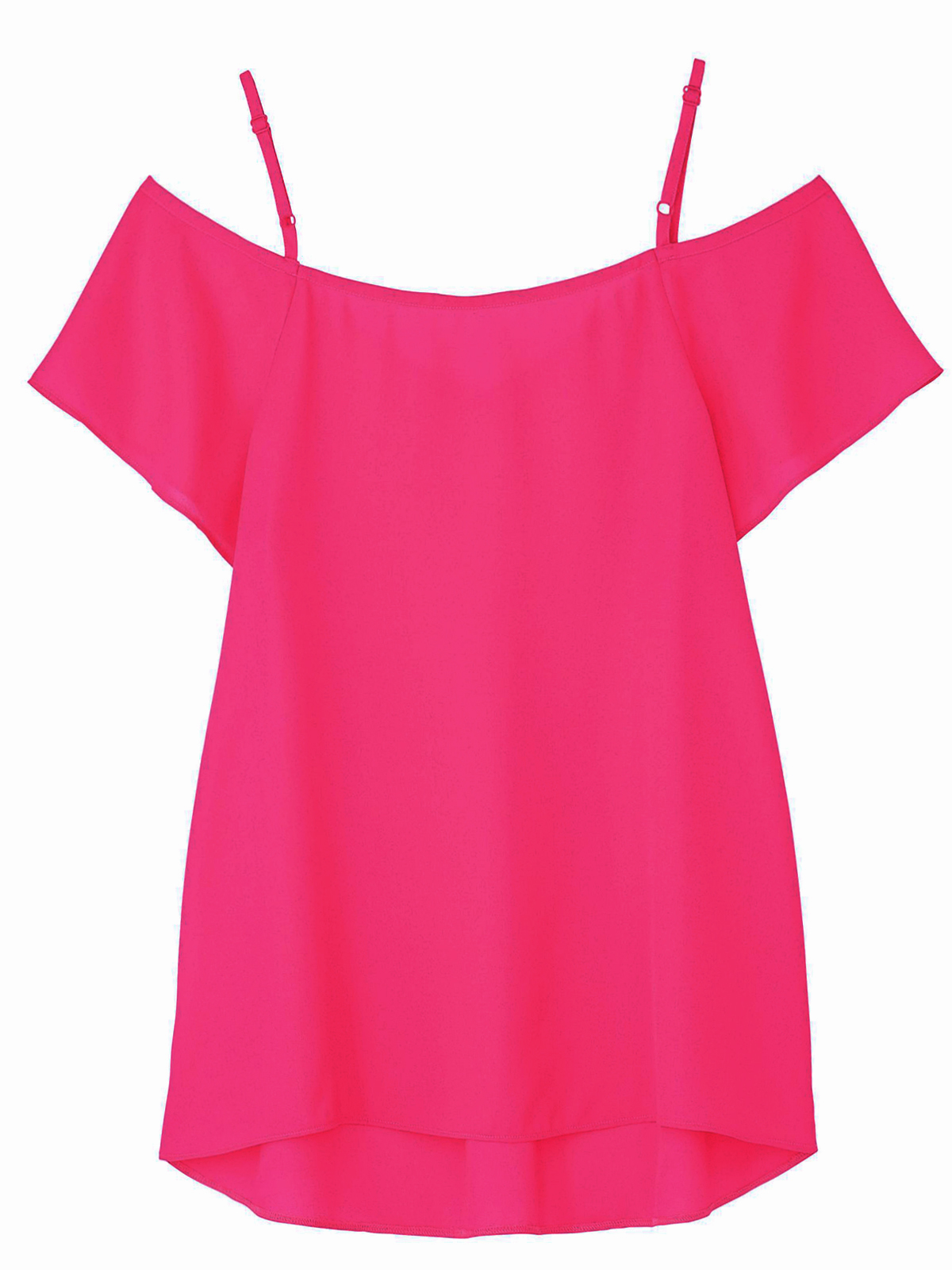 pink cold shoulder tops plus size