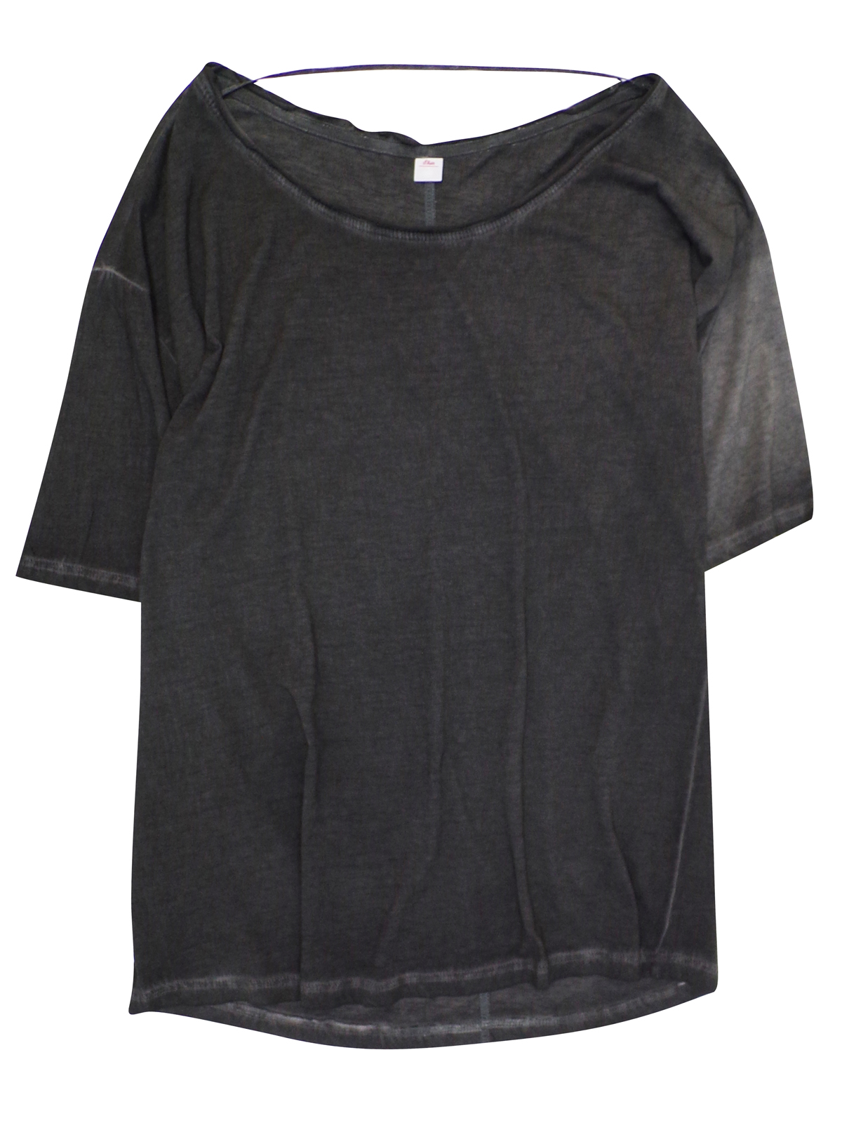 S.Oliver - Triangle - - S.Oliver CHARCOAL Pure Cotton Short Sleeve T ...