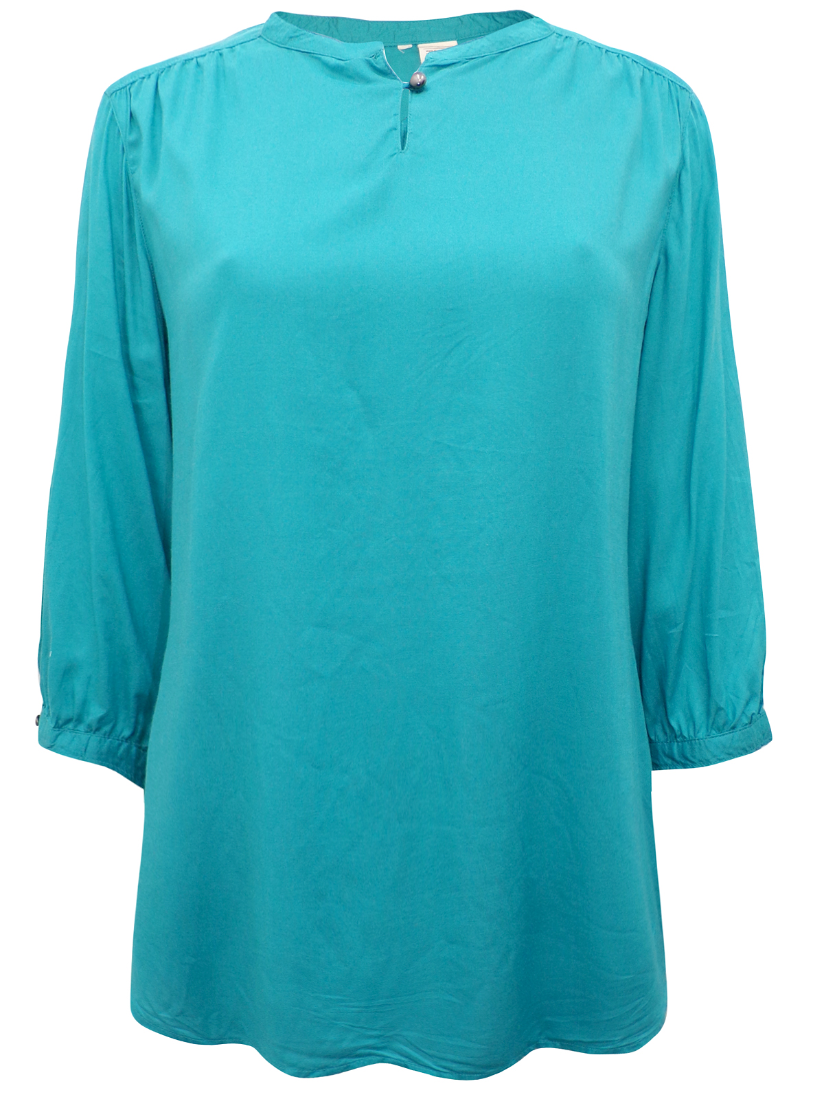 S.Oliver - Triangle - - S.Oliver TURQUOISE Granddad Collar 3/4 Sleeve ...
