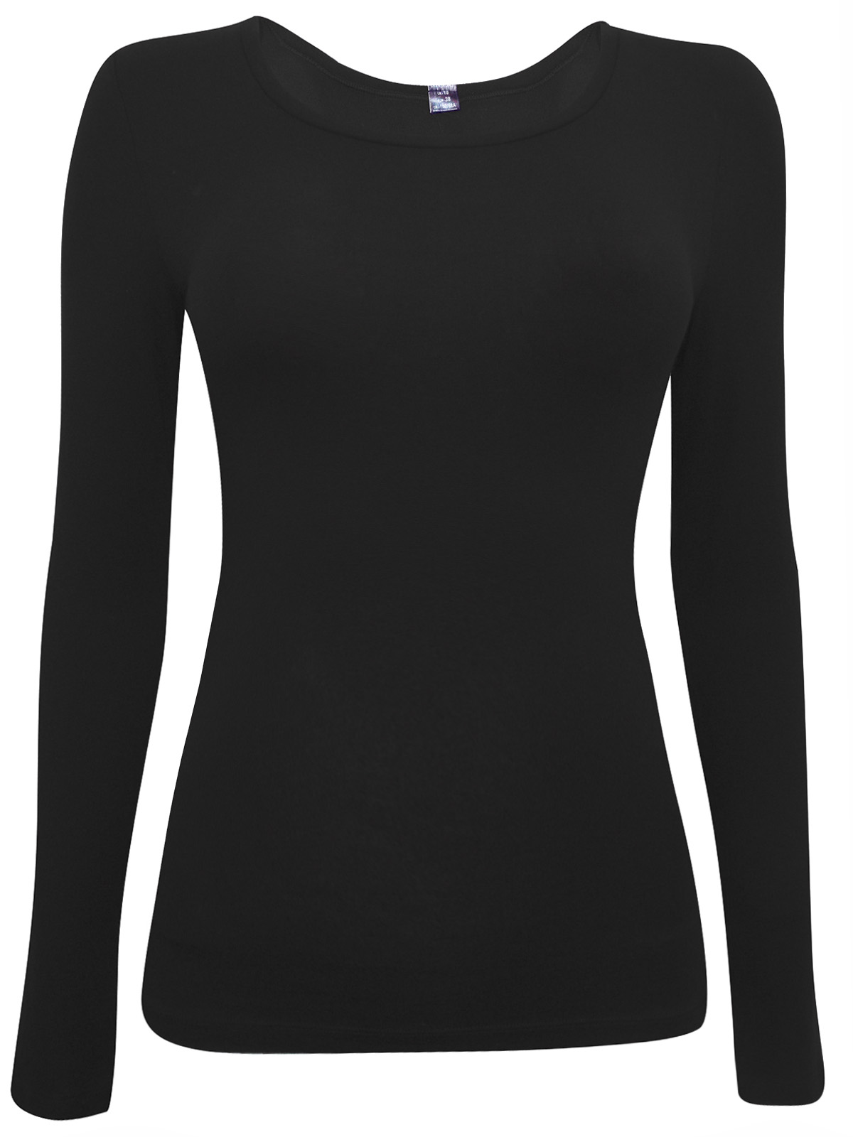 Marks and Spencer M&5 BLACK Heatgen Thermal Long Sleeve Top Size 10