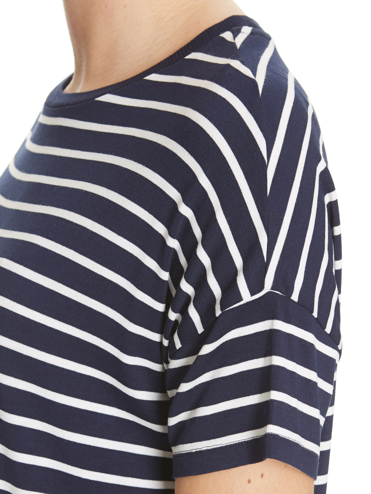 Dunn3s NAVY Short Sleeve Striped Jersey T-Shirt - Size 12 to 20