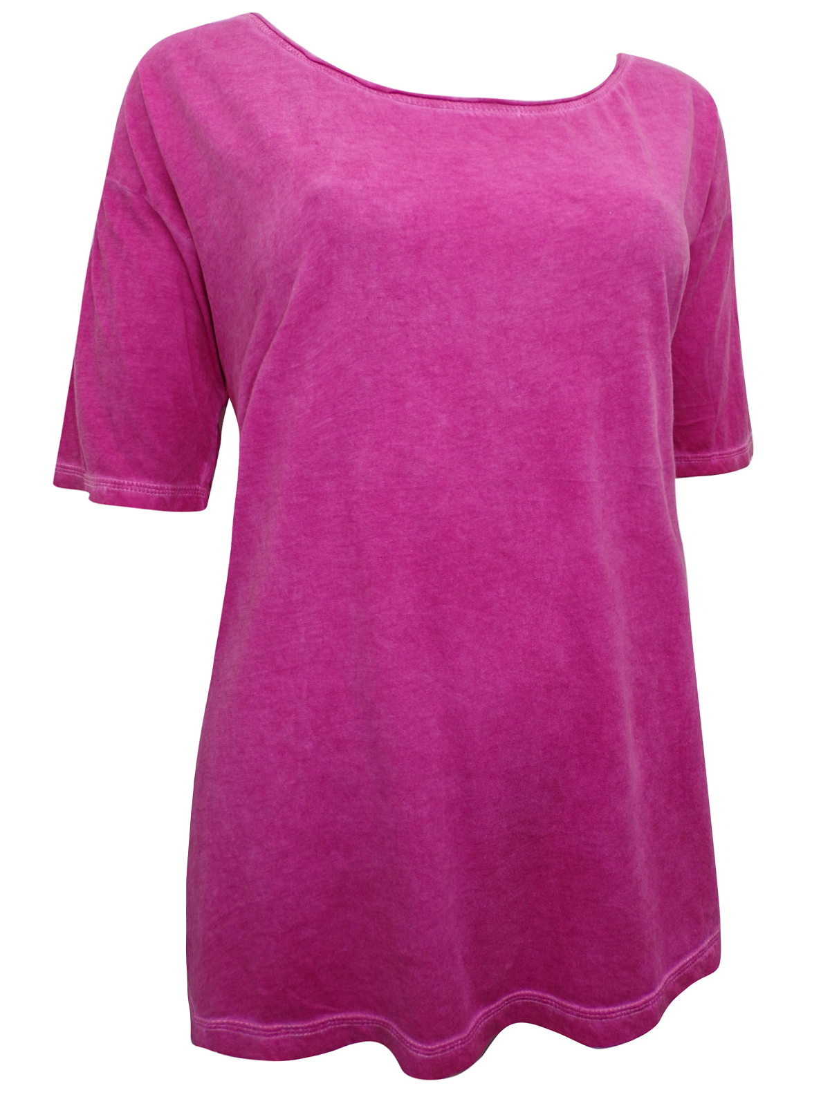 Comma - - Comma PINK Pure Cotton Half Sleeve Top - Size 12 to 16
