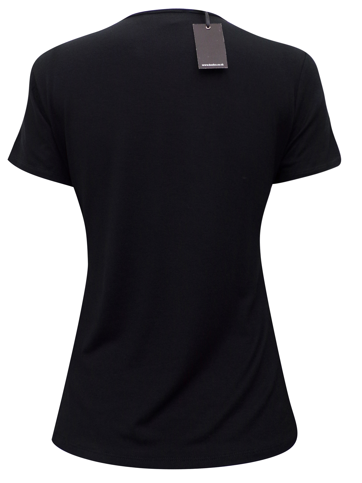 Beales Beales BLACK Short Sleeve Jersey TShirt Size 10 to 18