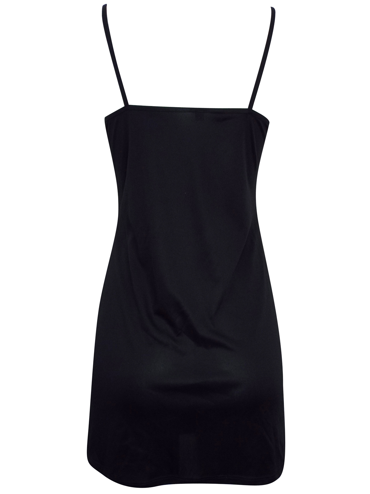 Topshop - - T0PSHOP BLACK Longline Strappy Cami - Size 8 to 14