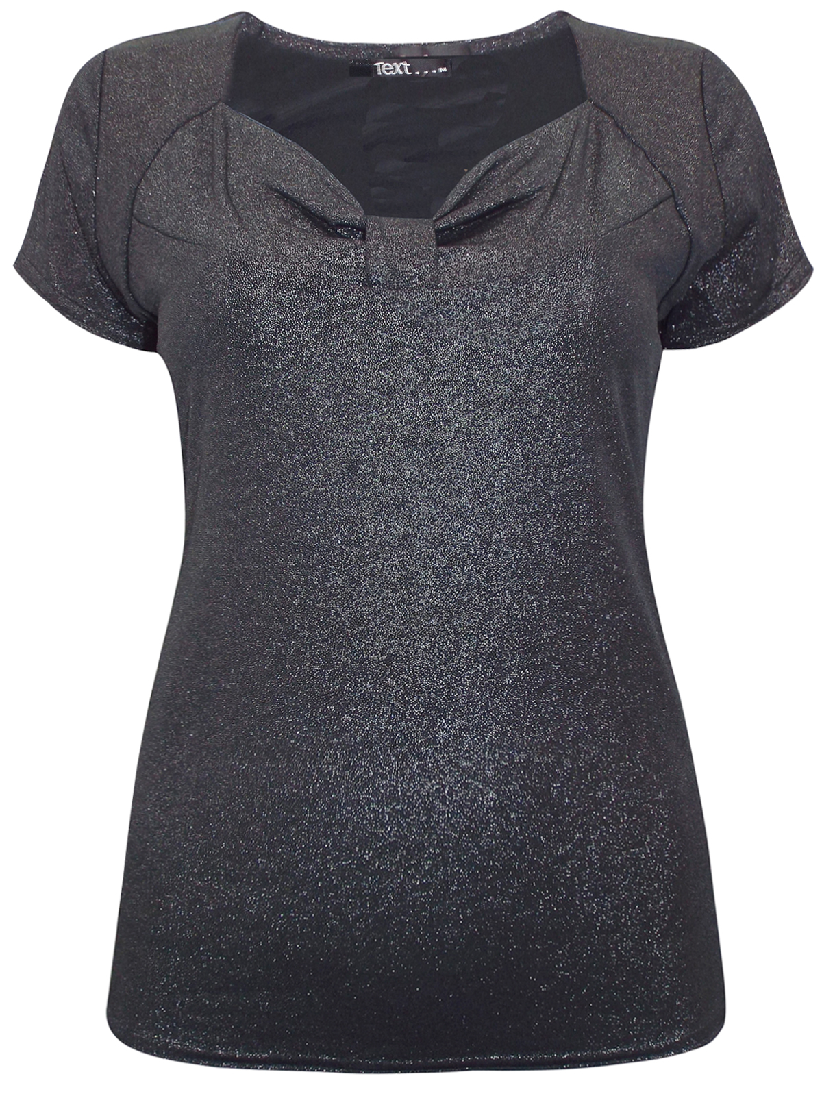//text.. - - SILVER Metallic Tab Front Top - Size Small to XLarge