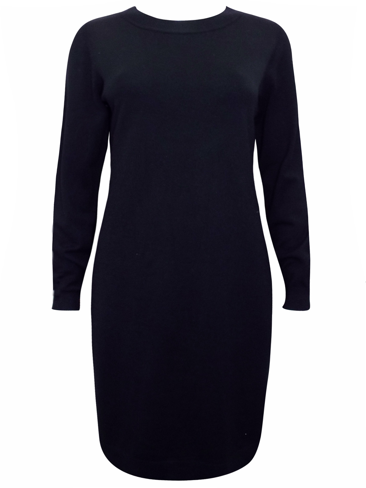 Vero Moda - - VER0 Moda BLACK Longline Viscose Knitted Tunic Dress ...