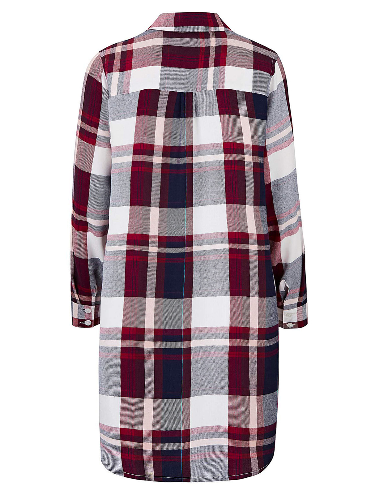 Capsule - - Capsule BERRY Longline Checked Shirt - Plus Size 24 to 32