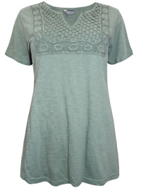 Natural Reflections SAGE Pure Cotton Crochet Panel Top - Size Small to 2X (US 4/6 to 20/22W) Natural Reflections SAGE Pure Cotton Crochet Panel Top - Size Small to 2X (US 4/6 to 20/22W)