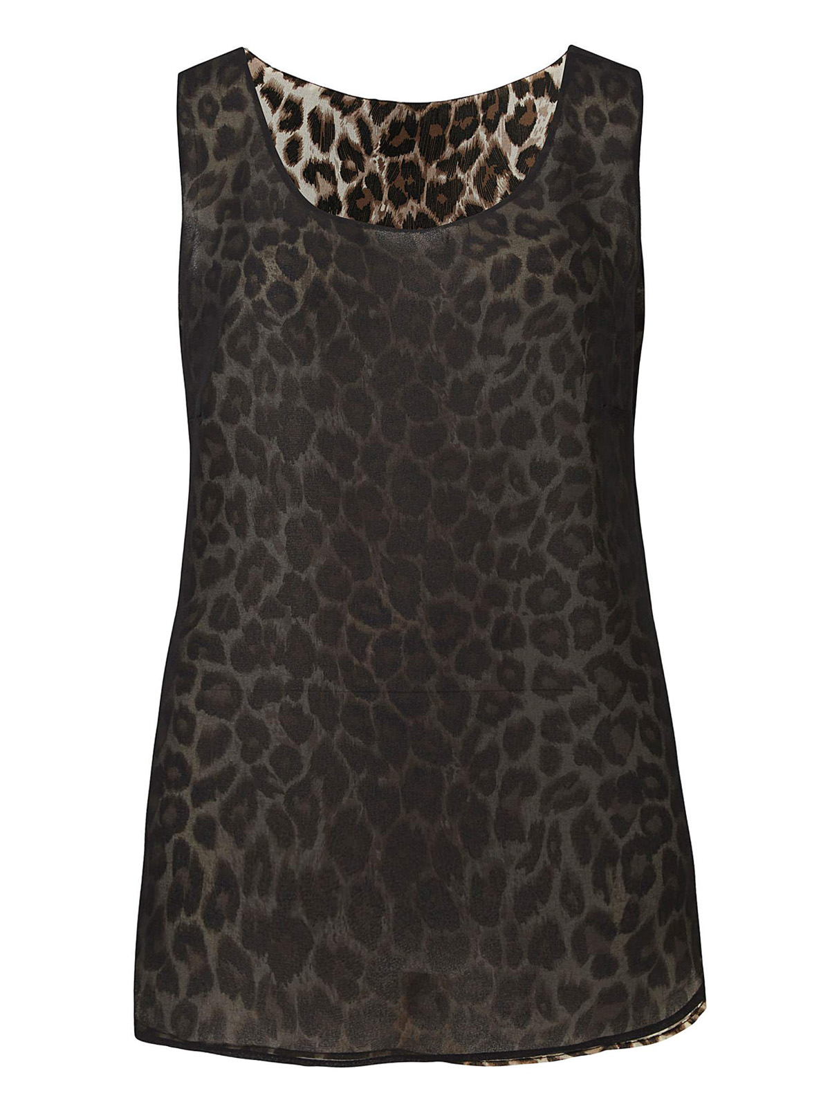 Julipa - - Julipa BLACK Animal Print Reversible Cami Vest - Plus Size ...