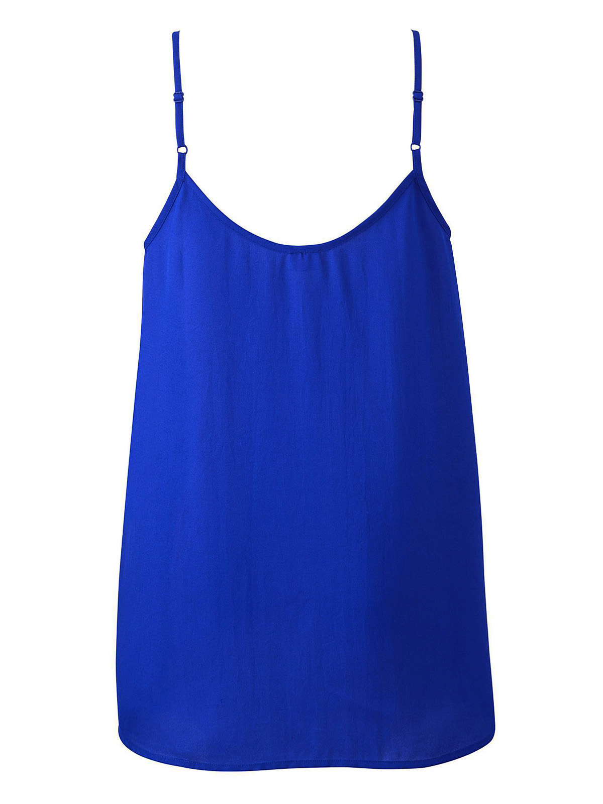 Capsule - - Capsule BRIGHT-BLUE Pleat Front Strappy Cami Top - Size 10 ...