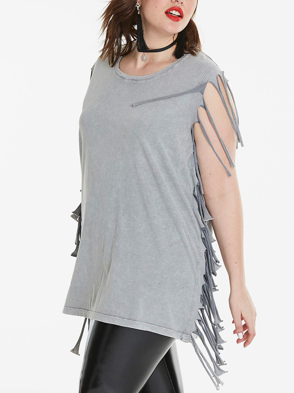 Plus Size wholesale clothing by simply be - - SimplyBe Washed GREY ...