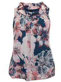 Best Connections NAVY Floral Print Roll Neck Top - Size 10 to 20 (EU 36 to 46) Best Connections NAVY Floral Print Roll Neck Top - Size 10 to 20 (EU 36 to 46)