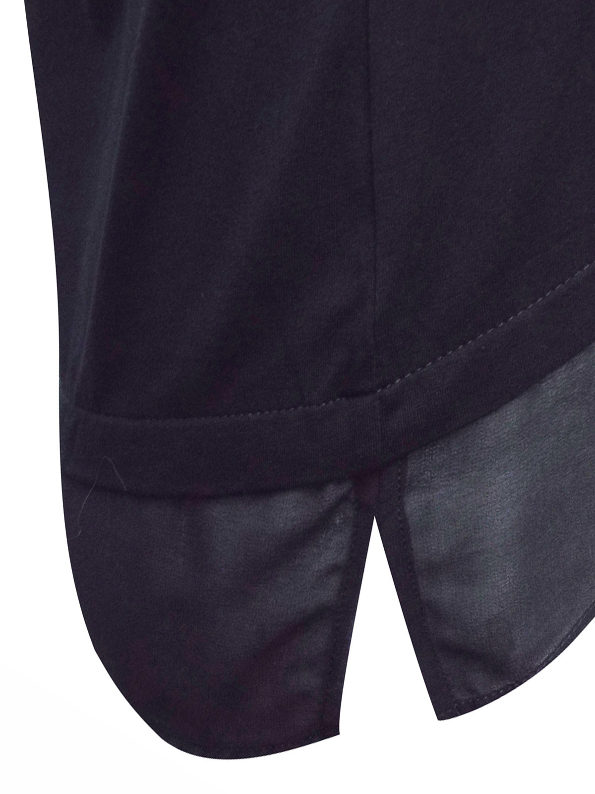 First Avenue BLACK Short Sleeve Mesh Panel Top Size 10 to 20