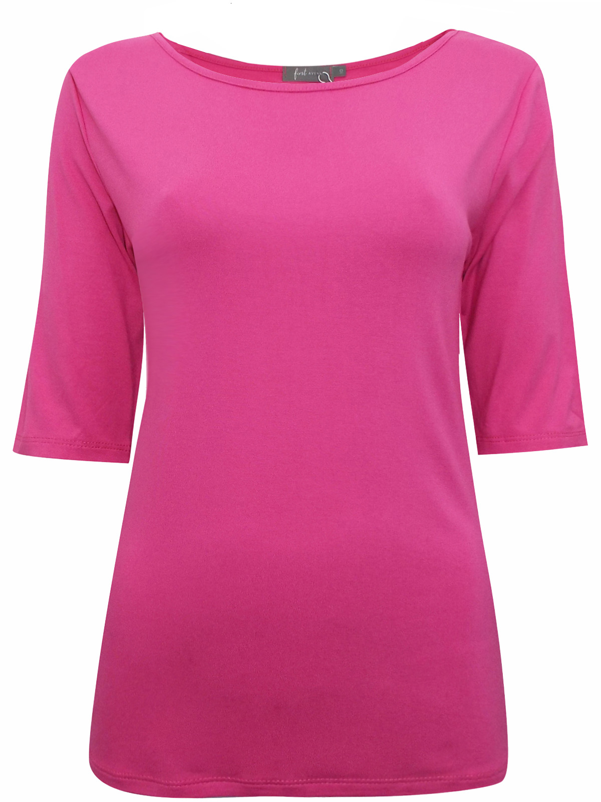 First Avenue PINK Half Sleeve Jersey Top - Size 10 to 20