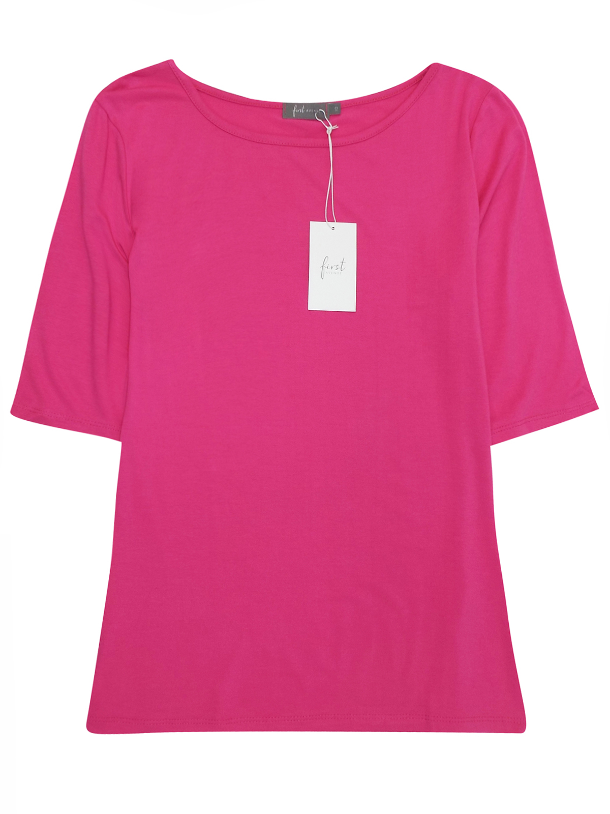 First Avenue PINK Half Sleeve Jersey Top - Size 10 to 20