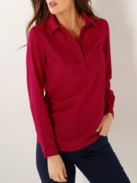 Blancheporte BERRY Long Sleeve Woven Shirt - Plus Size 12 to 28 (EU 38 to 54) Blancheporte BERRY Long Sleeve Woven Shirt - Plus Size 12 to 28 (EU 38 to 54)