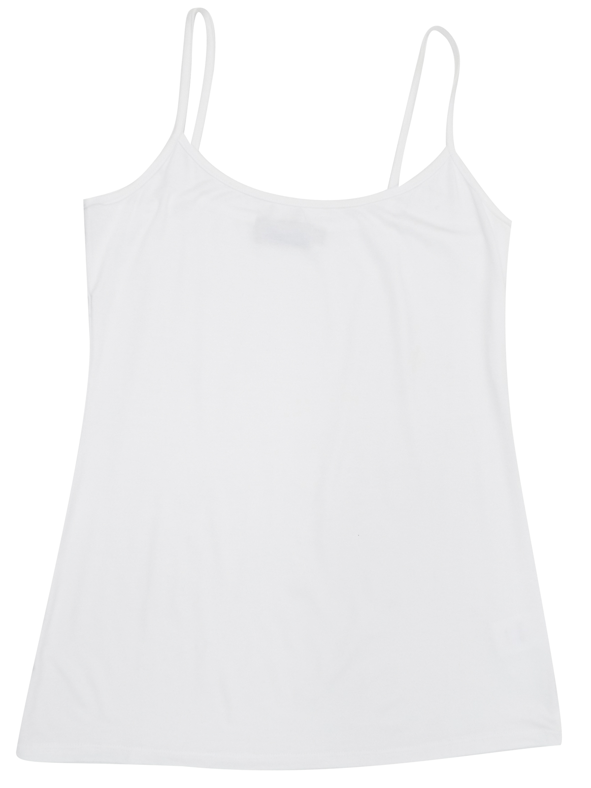 Zuri - - Zuri WHITE Jersey Strap Cami Vest Top - Size 10 to 20
