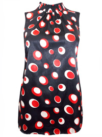 Bruno Banani BLACK Spotted High Neck Spotted Top - Size 8 to 22 (EU 34 to 48) Bruno Banani BLACK Spotted High Neck Spotted Top - Size 8 to 22 (EU 34 to 48)