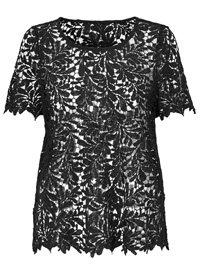 Cellbes BLACK All Over Lace Short Sleeve Top - Size 8/10 to 20/22 (EU 34/36 to 46/48) Cellbes BLACK All Over Lace Short Sleeve Top - Size 8/10 to 20/22 (EU 34/36 to 46/48)