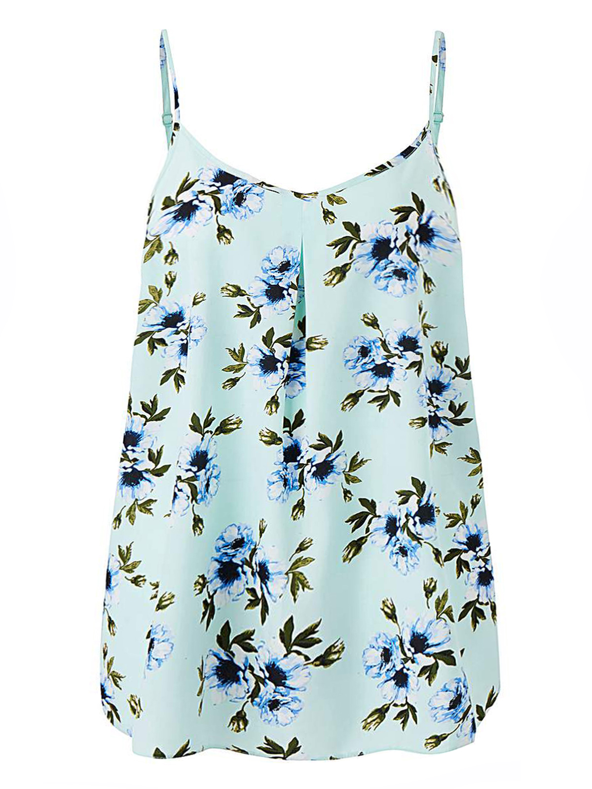 Capsule - - Capsule MINT Floral Print Strappy Cami Top - Plus Size 14 to 26