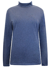 SS DARK-NIGHT Organic Cotton Roll Neck Landing Top - Size 10 to 22