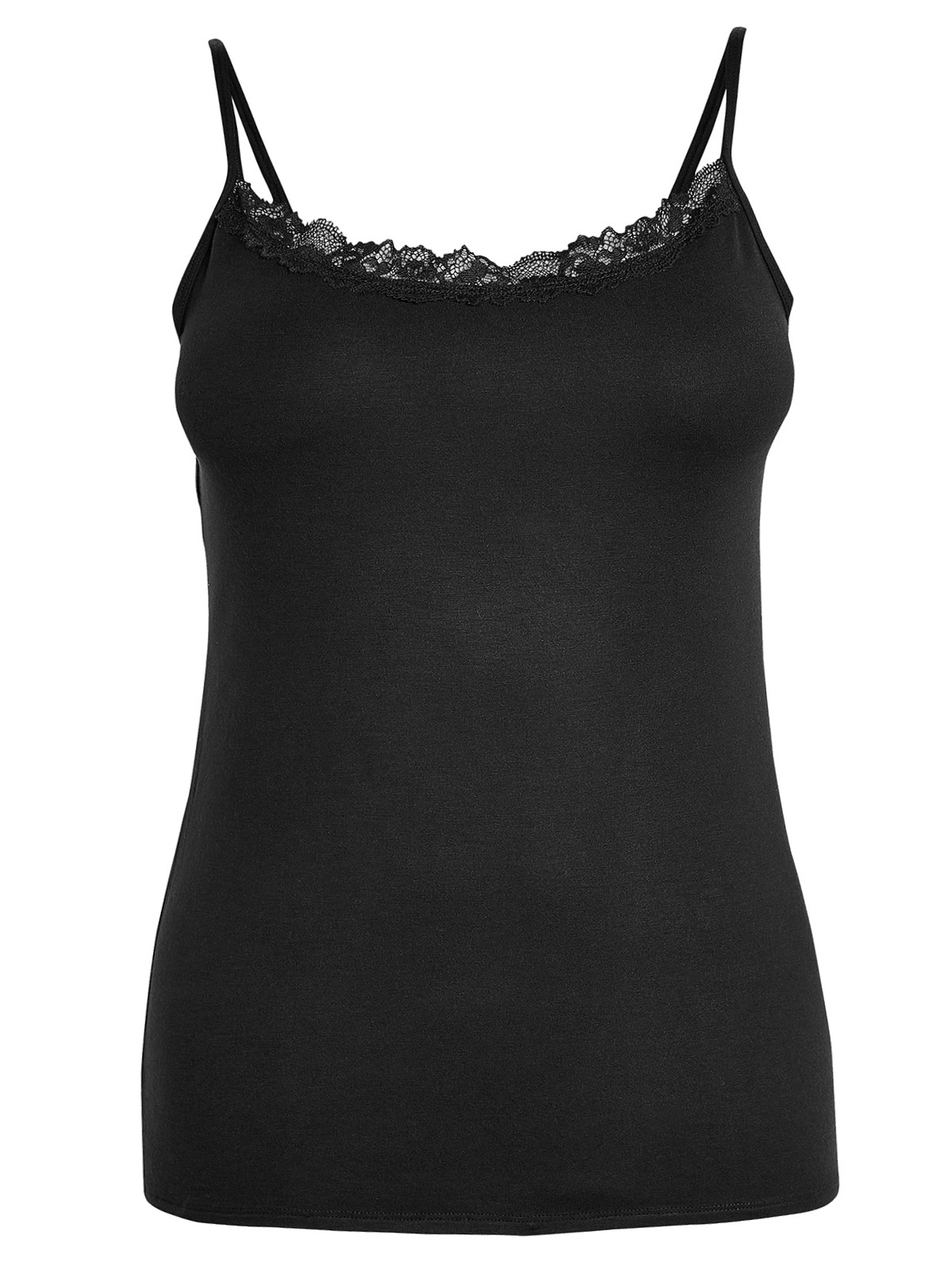 N3XT BLACK Lace Trim Vest - Size S to M