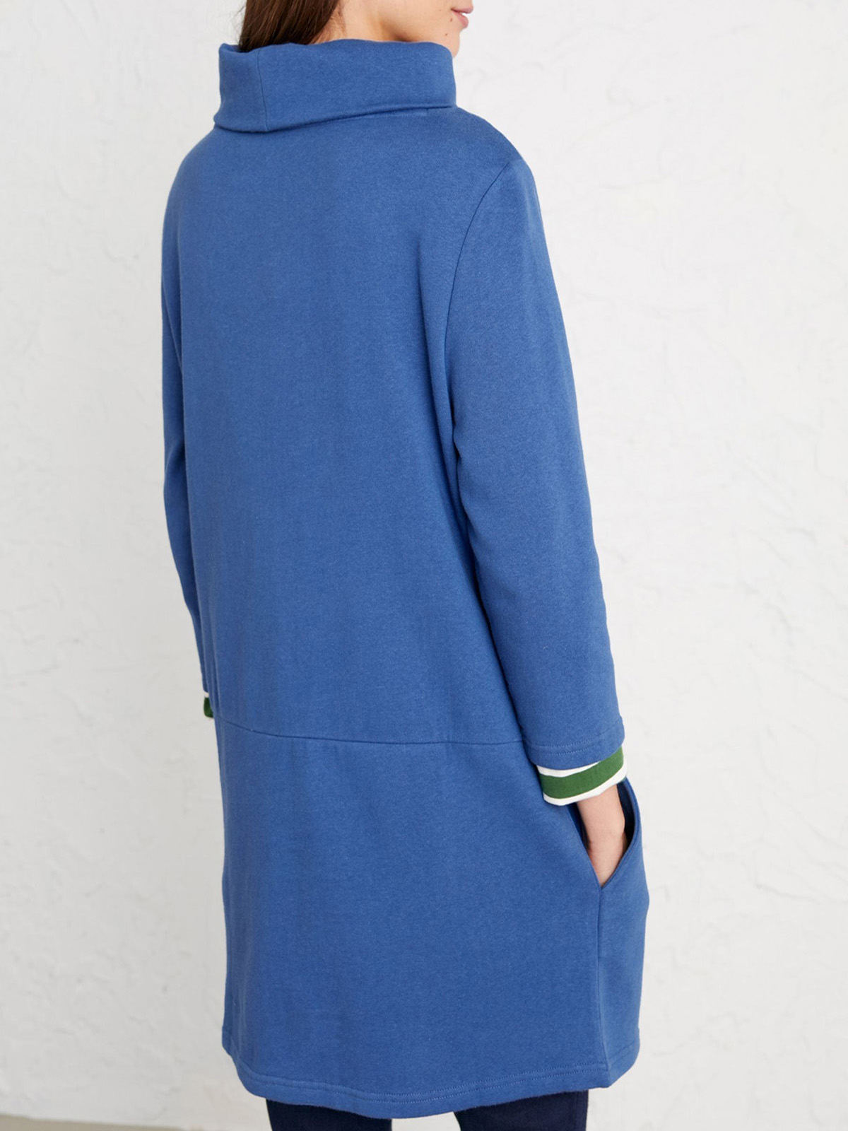 Wholesale SEASALT Organic Cotton Clothing, Cornwall Finest SEAS4LT BLUE Gwenver Sweatshirt
