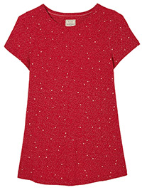 FF SCARLET Pure Cotton Short Sleeve Printed T-Shirt - Plus Size 12 to 18