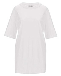SimplyBe WHITE Pure Cotton Oversized Tunic - Plus Size 12 to 32