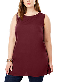 Jessica London RUBY Relaxed Tunic Tank Top - Plus Size 18 to 26 (US 16W to 24W)