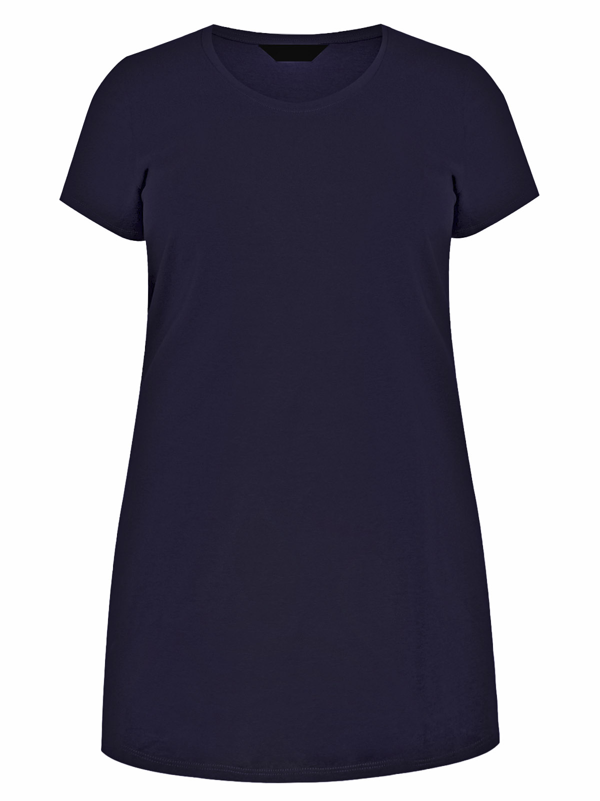 Curve NAVY Longline T-Shirt - Plus Size 14 to 38/40