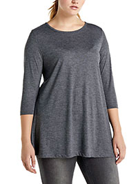 Capsule GREY Jersey Swing Tunic - Plus Size 12 to 32