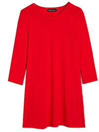 Capsule RED 3/4 Sleeve Jersey Swing Tunic - Plus Size 14 to 32