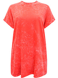 SimplyBe ORANGE High Neck T Shirt - Plus Size 12/14 to 32/34