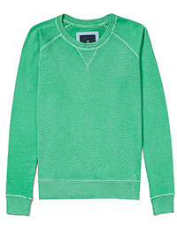 Crew Clothing GREEN Pure Cotton Logo Pullover - Size 8 to 16