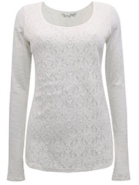 Fat Face IVORY Lilly Lace Top - Size 10 to 18