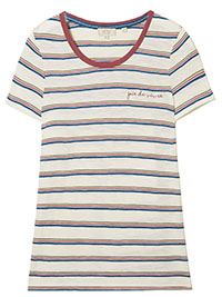 FF IVORY Eden Stripe Joie De Vivre T-Shirt - Size 10 to 12