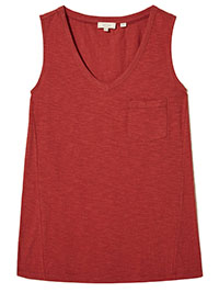 Fat Face BRICK-RED Vernie Tank Top - Size 6 to 22