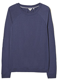 FatFace STEEL-BLUE Belle Sweatshirt Lounge Top - Size 12 to 14