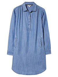 DENIM Harper Denim Midi Shirt Dress - Size 18 to 20