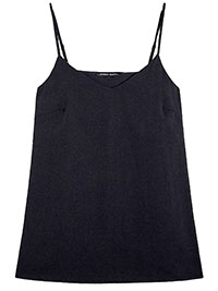 BLACK Woven Strappy Cami - Plus Size 16