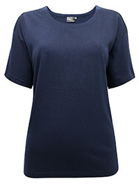 NAVY Pure Cotton Short Sleeve T-Shirt - Size 6/8 to 22/24 (XS to XL)