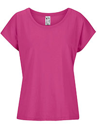 PINK Scoop Neck Plain T-Shirt - Size 10/12 to 18/20